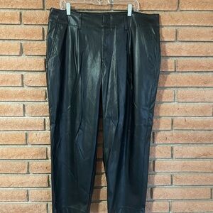 Women’s Black PLeather Pants